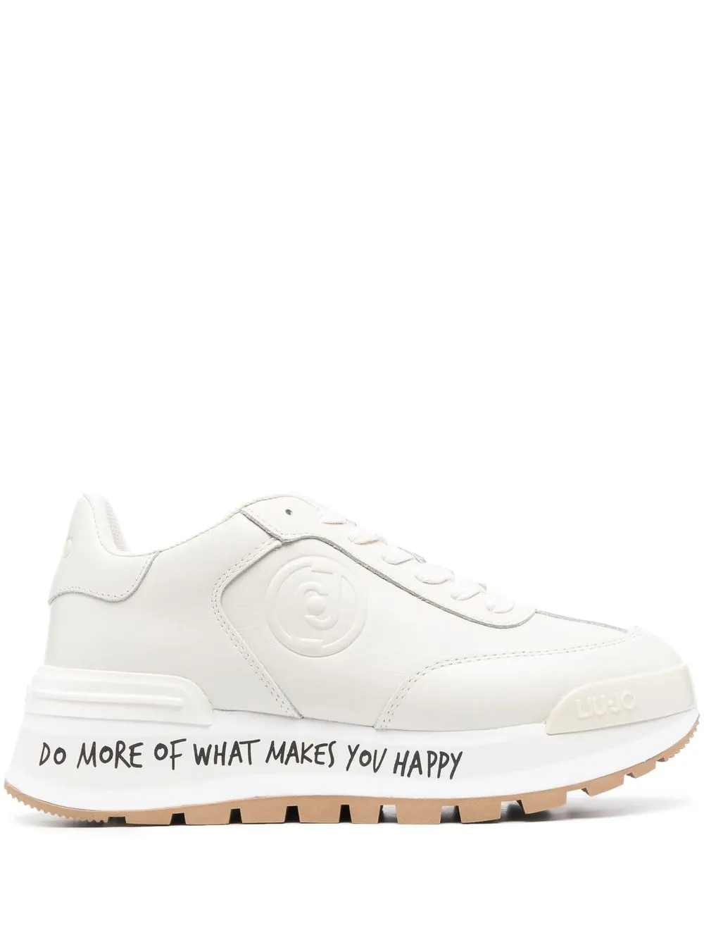 

LIU JO slogan-print chunky sneakers - White