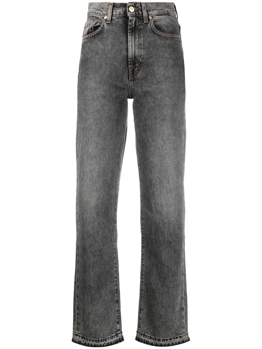 

7 For All Mankind jeans rectos - Gris