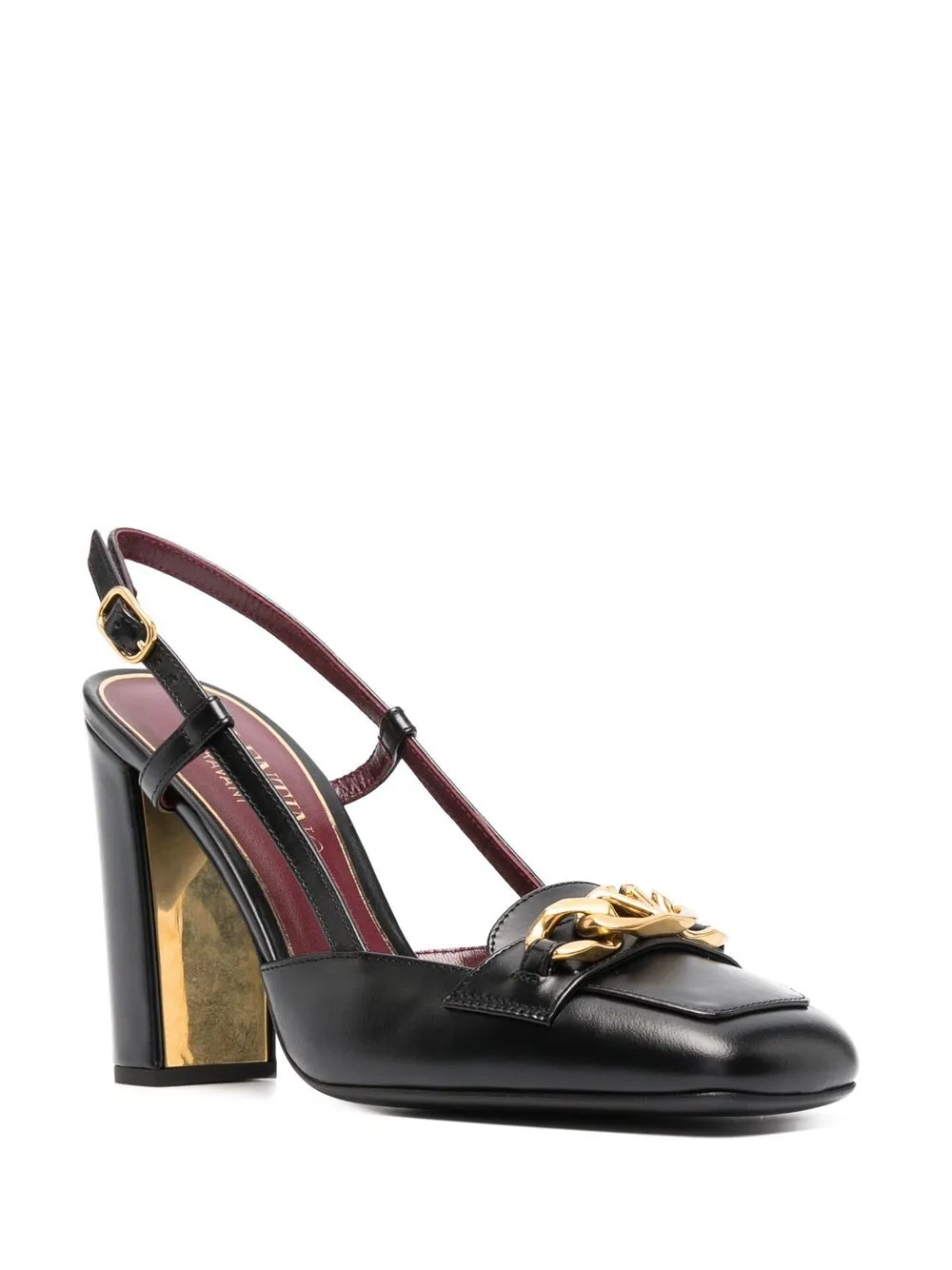 Valentino Garavani VLogo slingback pumps - Zwart