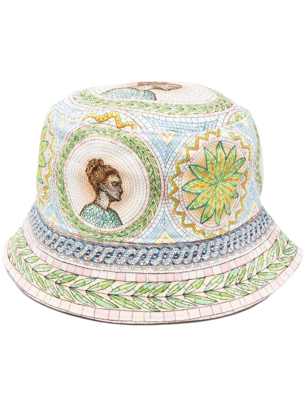 

Casablanca motif-print bucket hat - Verde