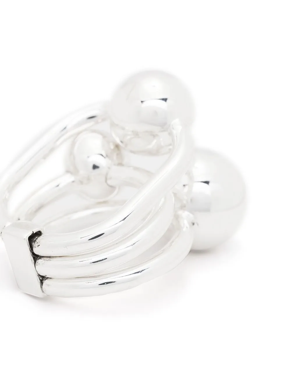 Panconesi Ball Bead Cluster Ring In Silver