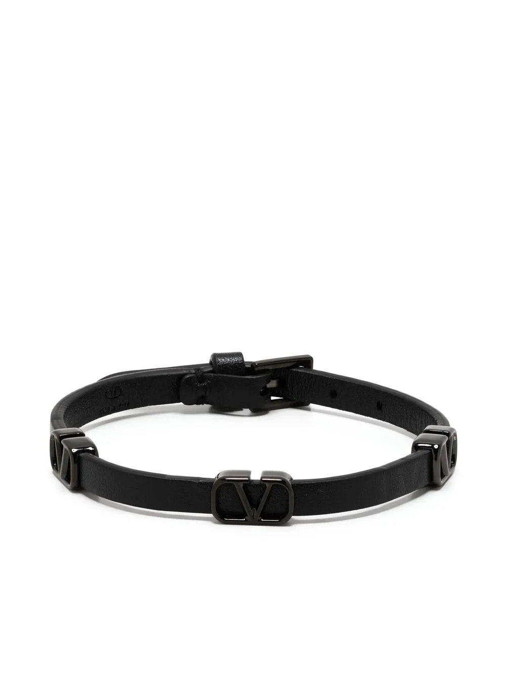 

Valentino Garavani VLogo Signature calf leather bracelet - Black
