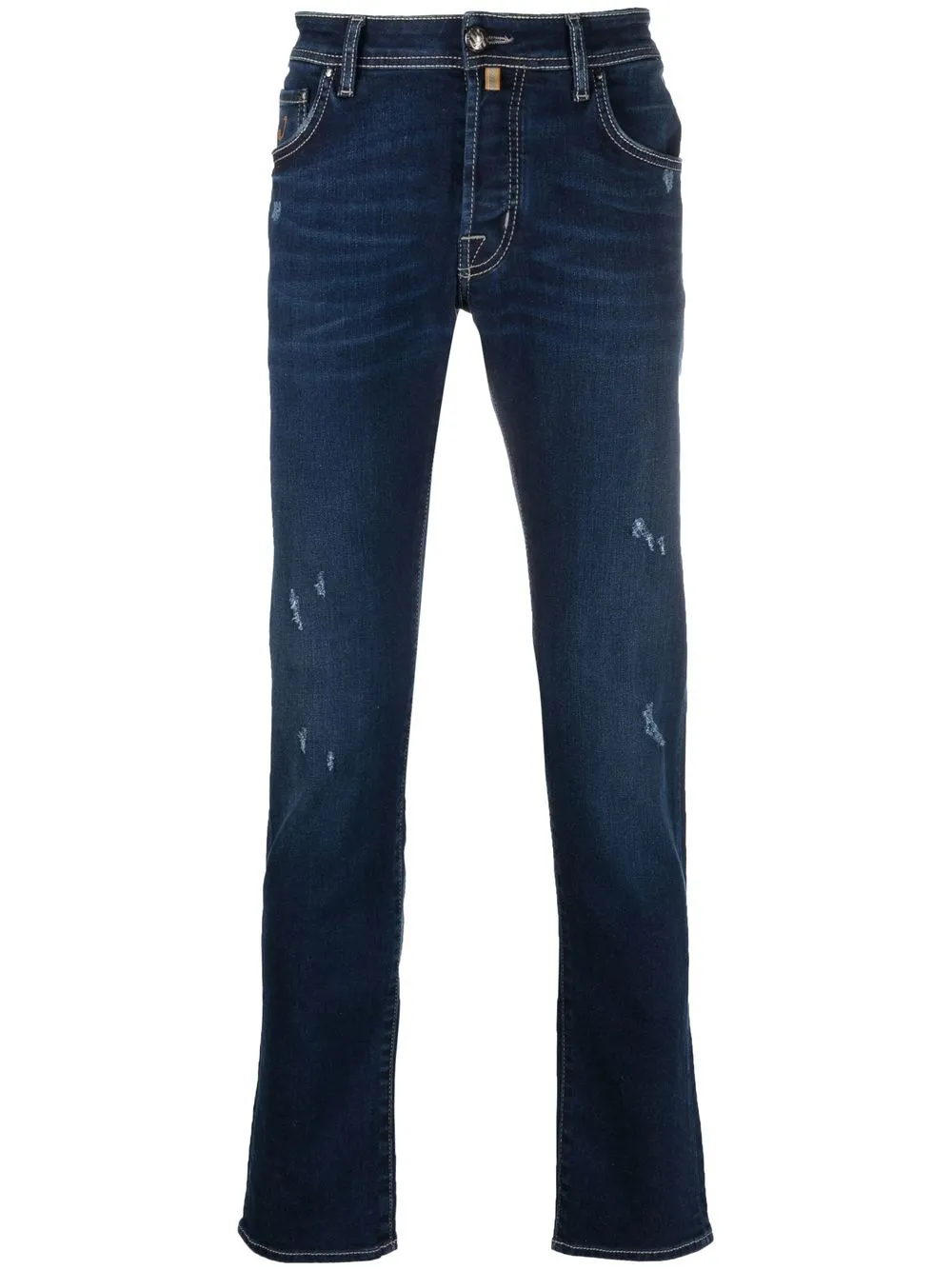 

Jacob Cohën ripped-detail slim-cut jeans - Blue