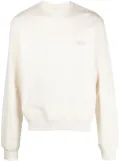 GmbH Berg logo-embroidered organic sweatshirt - Neutrals