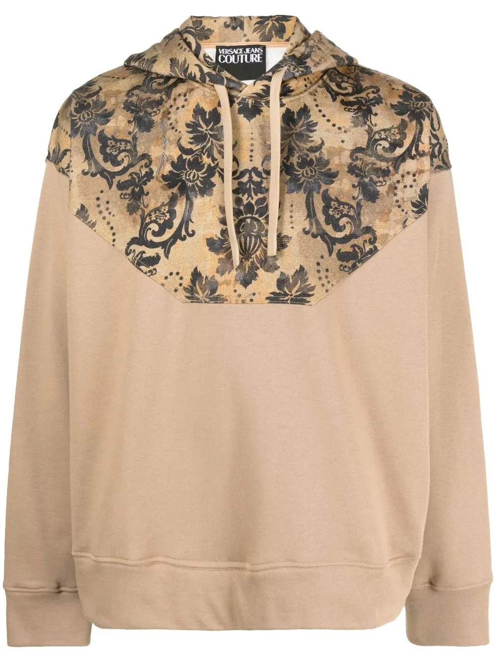 

Versace Jeans Couture baroque-print drawstring hoodie - Brown