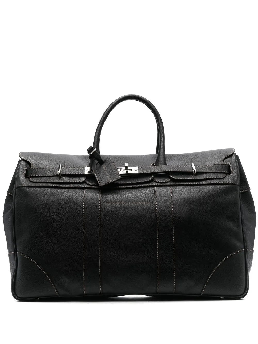 

Brunello Cucinelli leather holdall bag - Black