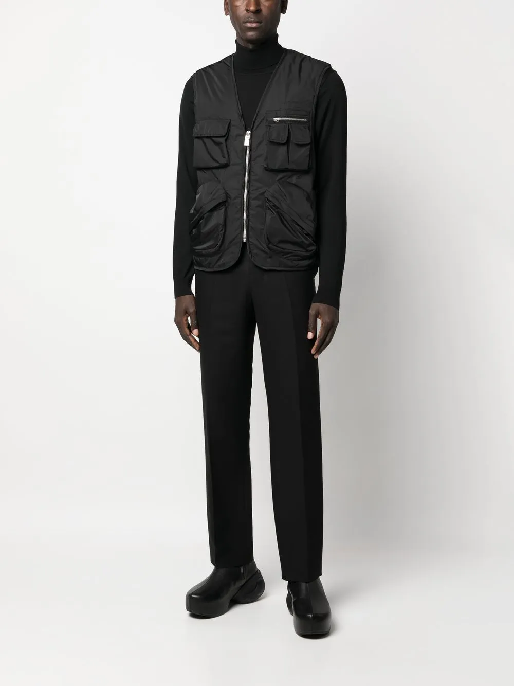 Givenchy Bodywarmer met cargo zakken - Zwart