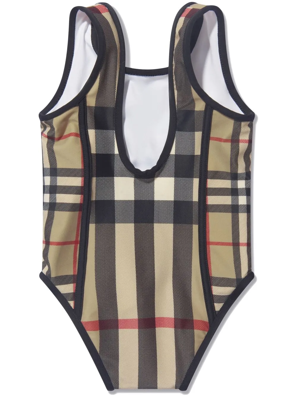 Burberry Kids Geruit badpak - A7028 ARCHIVE BEIGE IP CHK