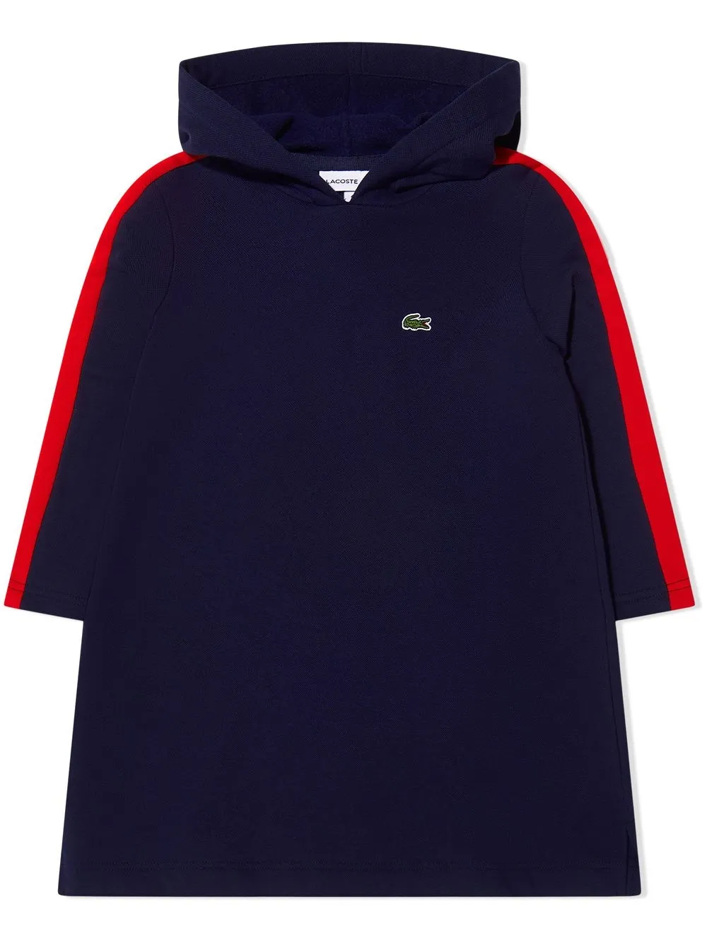 

Lacoste Kids side-stripe hooded dress - Blue