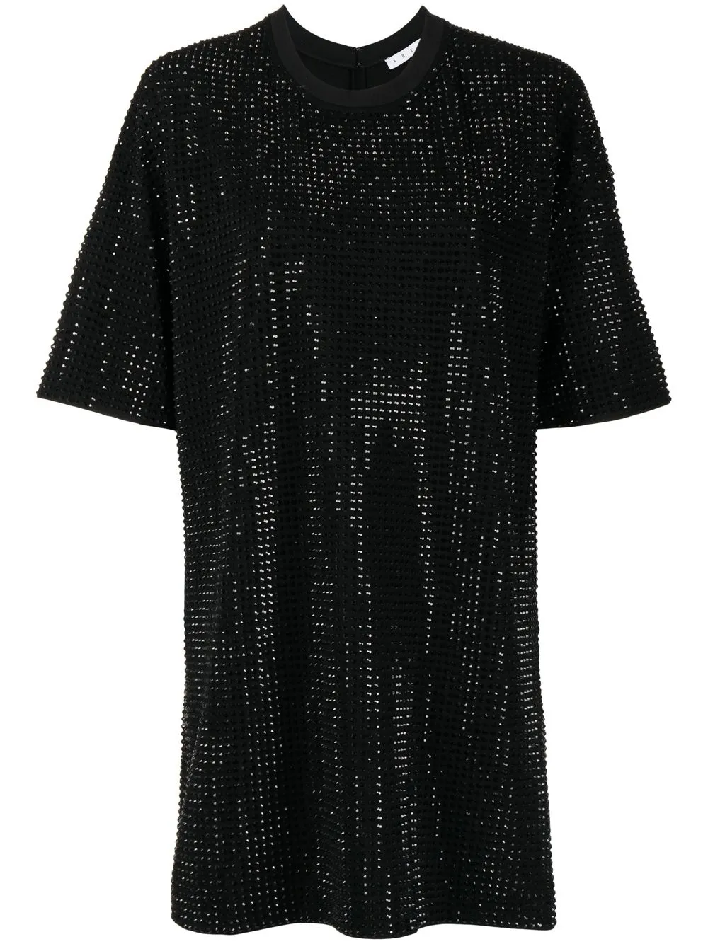 

AREA crystal-embellished T-shirt dress - Black