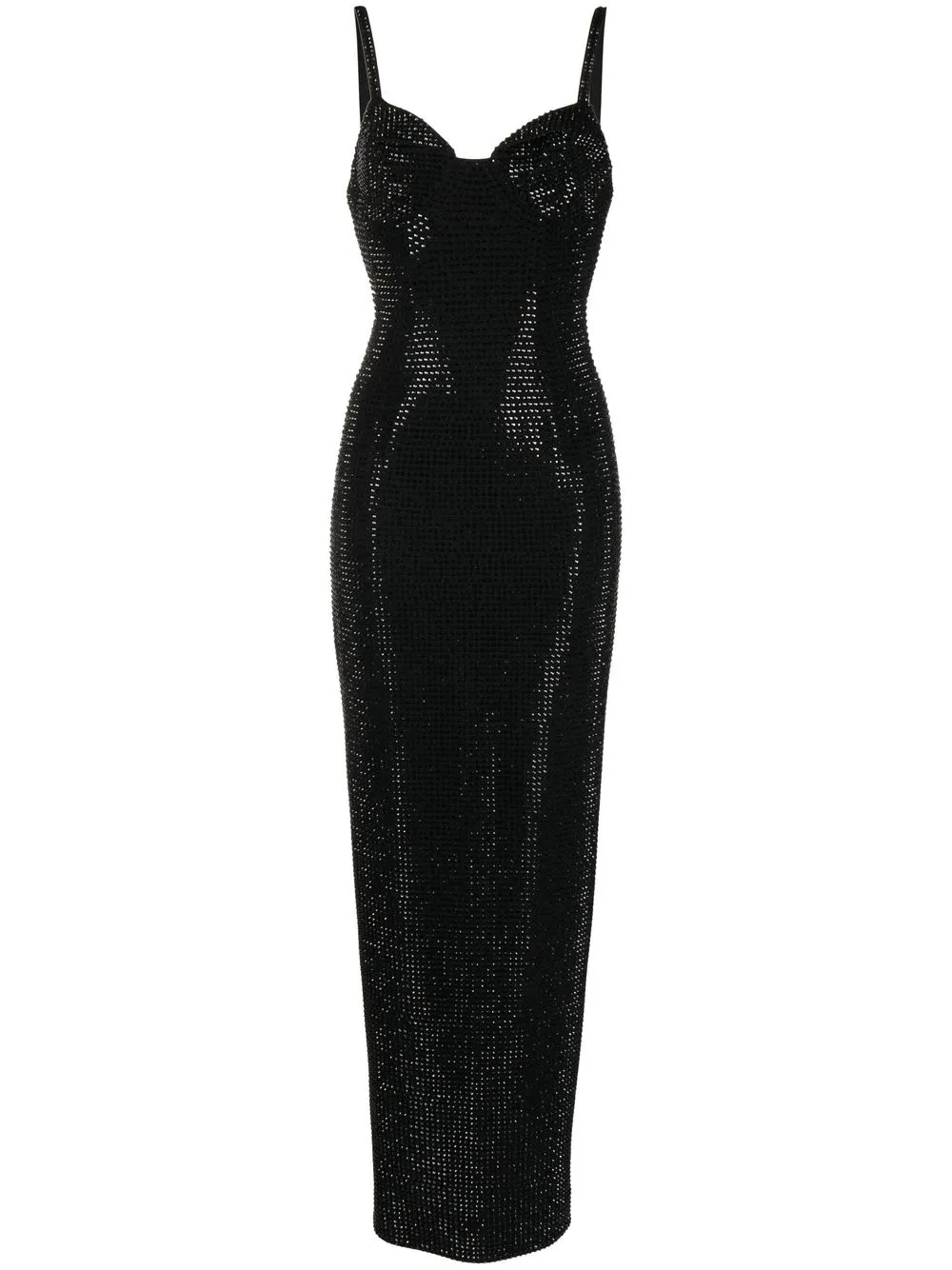 

AREA crystal-embellished evening gown - Black