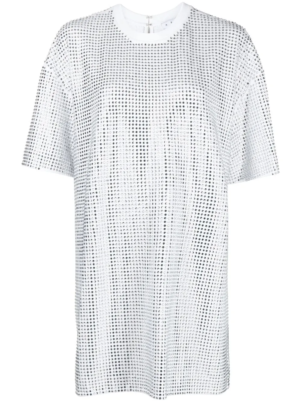 

AREA crystal-embellished T-shirt dress - White