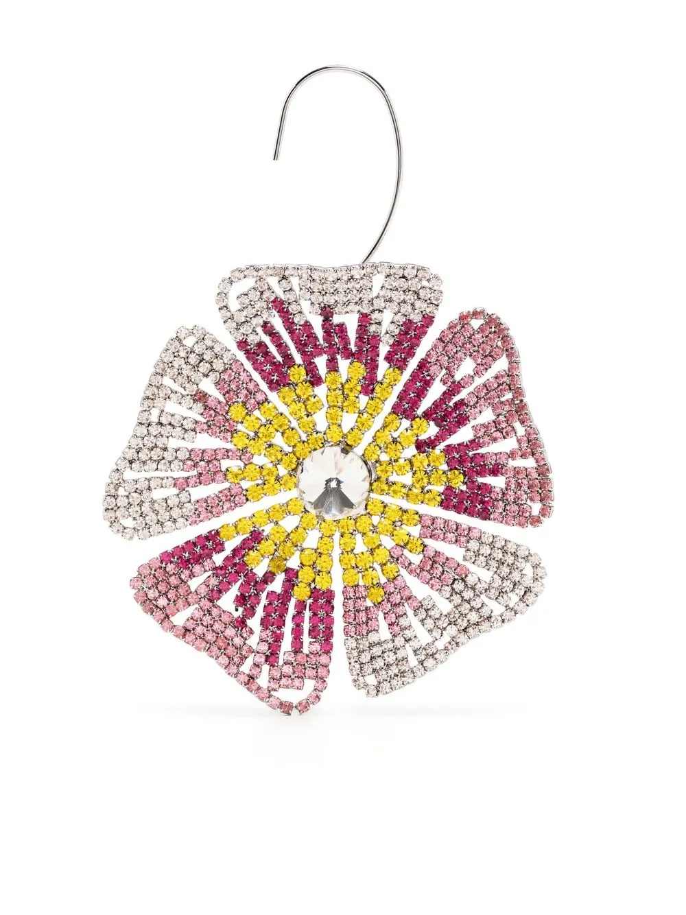 

AREA Hibiscus crystal flower single earring - Multicolour