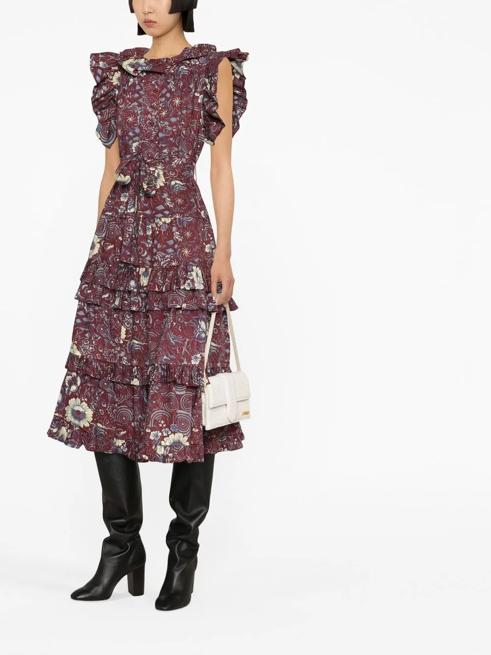 ulla johnson narcissa ruffle gown