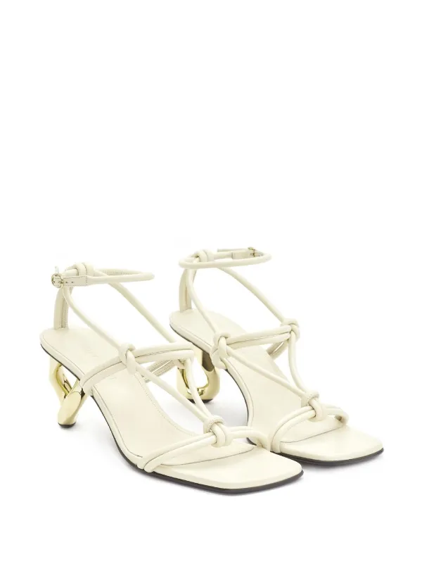 JW Anderson チェーンヒール レザーストラップサンダル - Farfetch