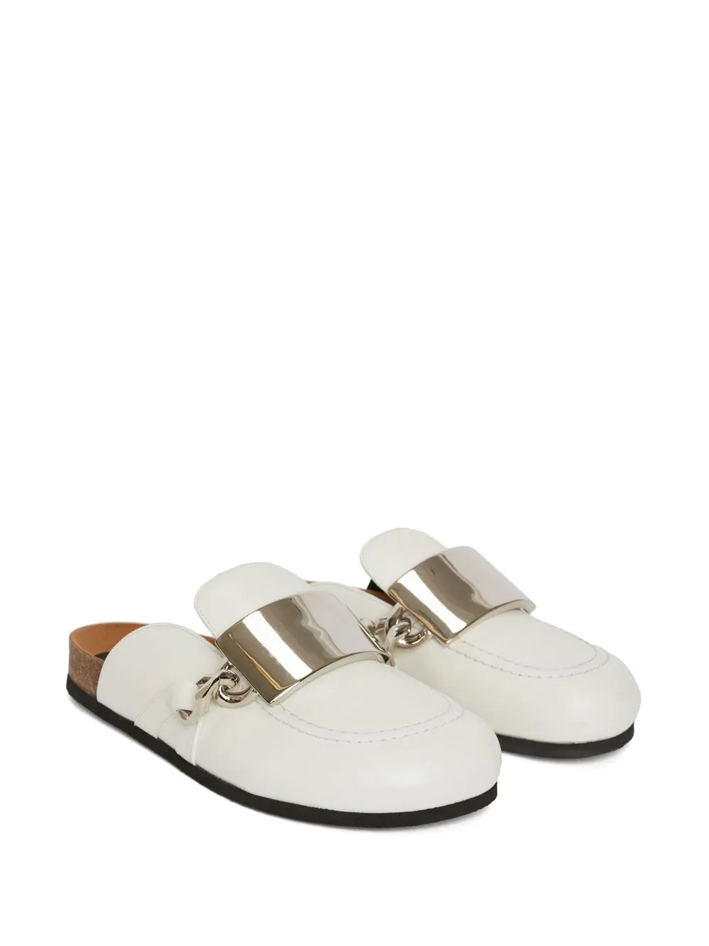 JW Anderson Loafers verfraaid met ketting - Wit