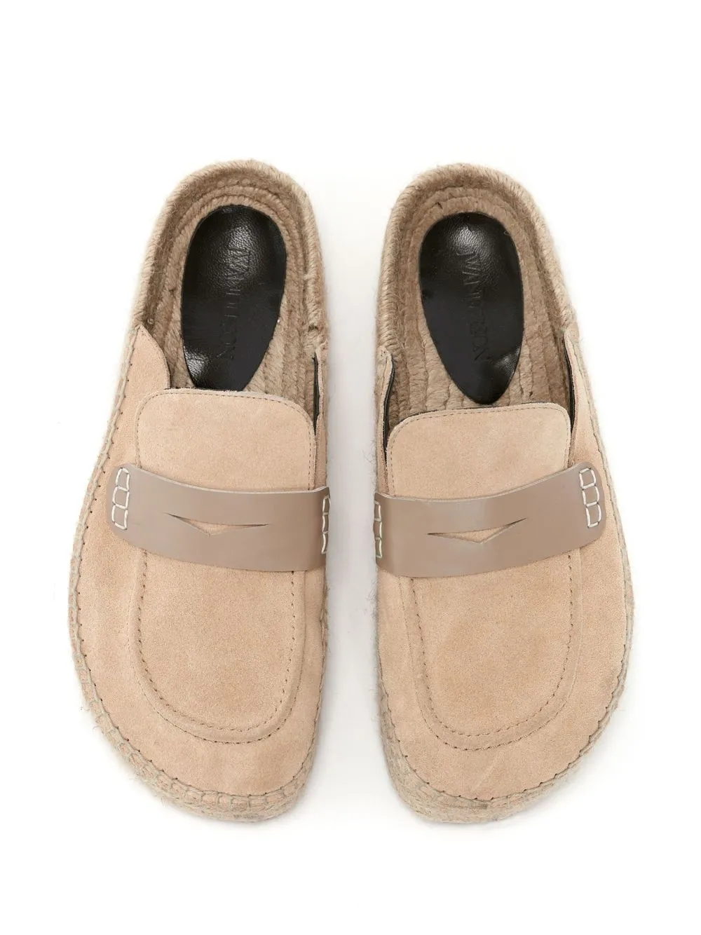 Jw Anderson Espadrille Loafer Mules In Beige ModeSens