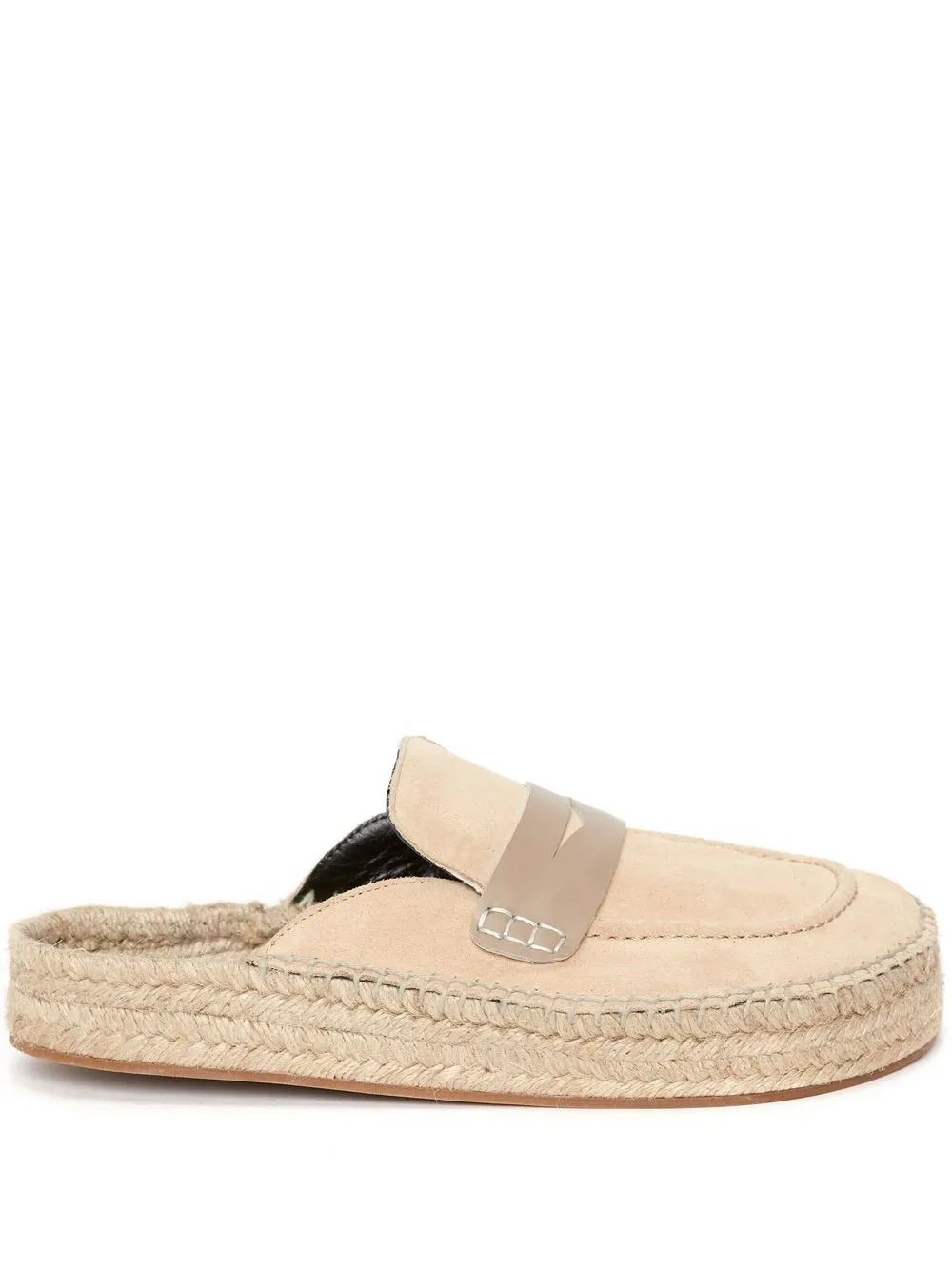 

JW Anderson espadrille loafer mules - Neutrals