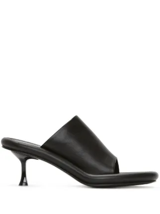サンダル・ミュール JW ANDERSON Women Sandals ANW39026A16140999 Black JW Anderson Chain Twist 80mm Sandals | Black | FARFETCH