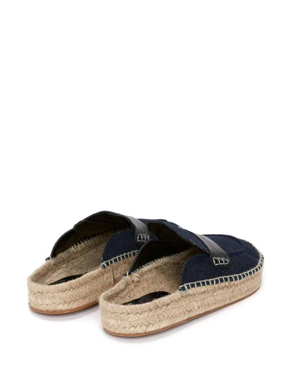 Shop Jw Anderson Espadrille Loafer Mules In Blue