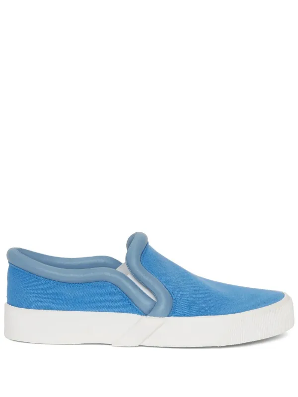 Light blue sales slip on sneakers