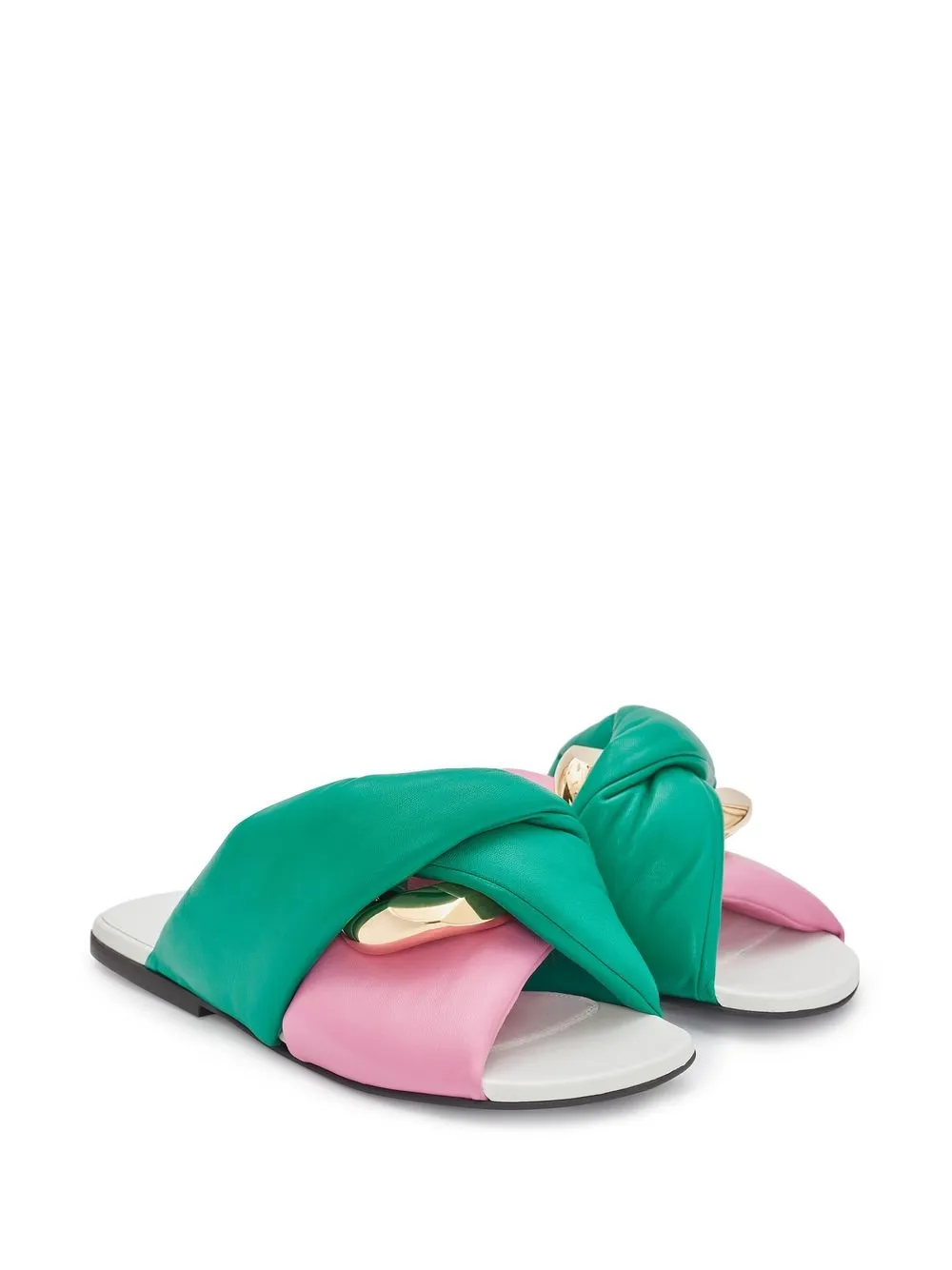 JW Anderson Sandalen met gekruiste bandjes - Groen