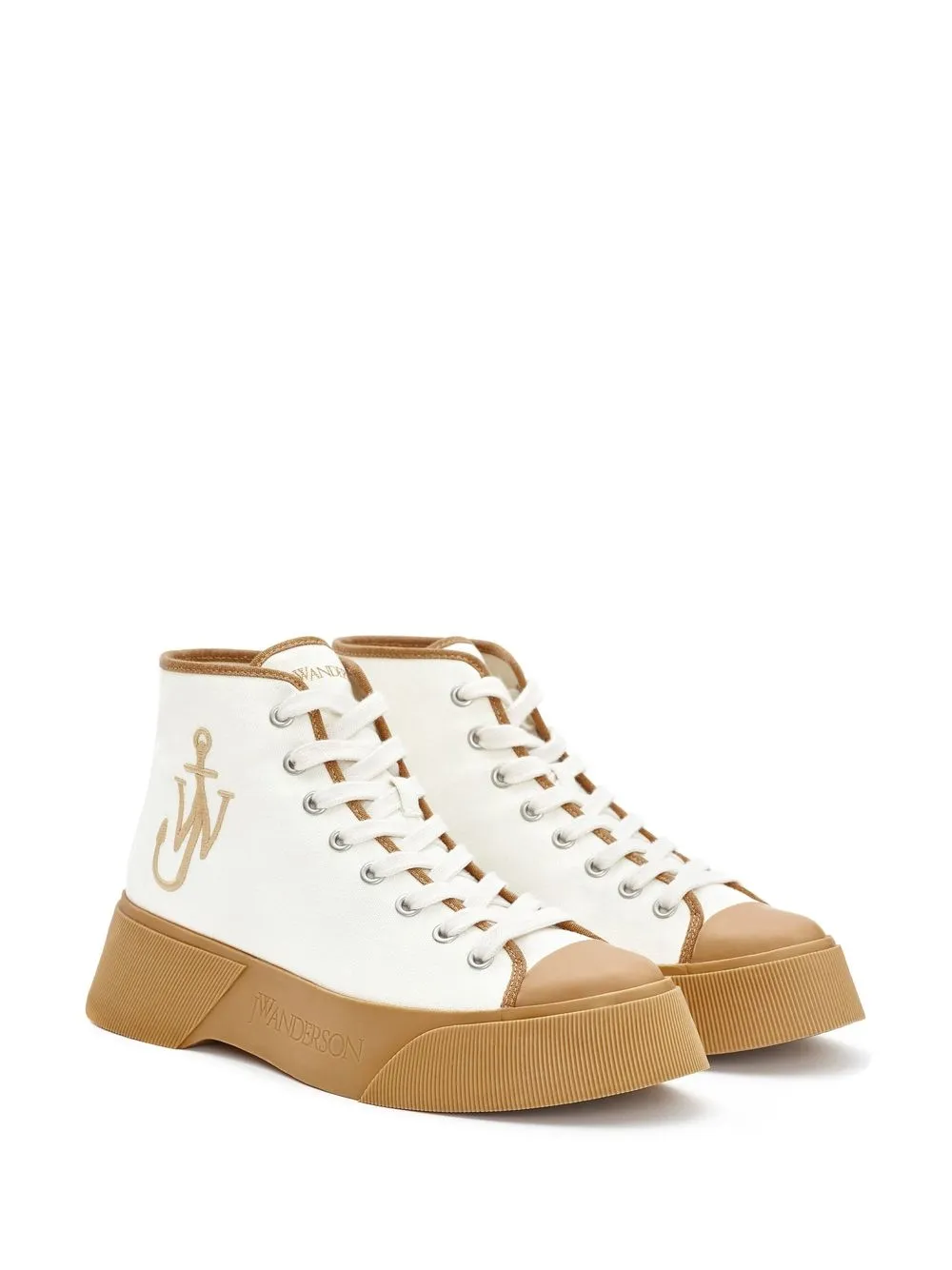 JW Anderson Sneakers met logoprint - Beige