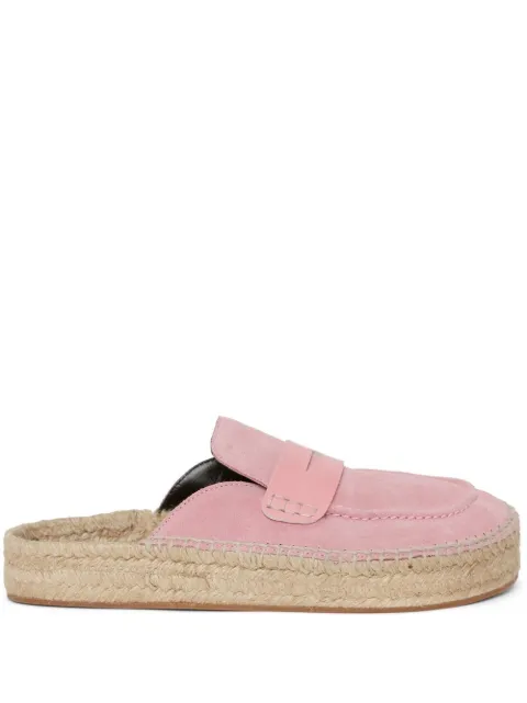 JW Anderson suede espadrille loafers