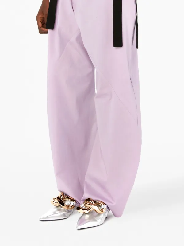 JW Anderson Chain Leather Mules Silver FARFETCH IN