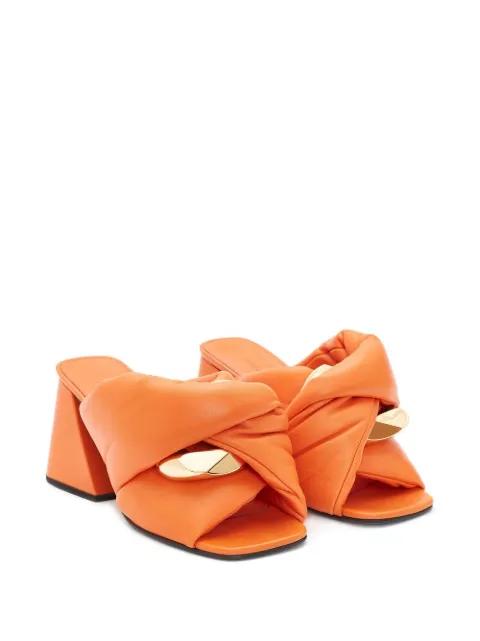 JW Anderson Chain Twist leather mules ANW40090A17361 - 1