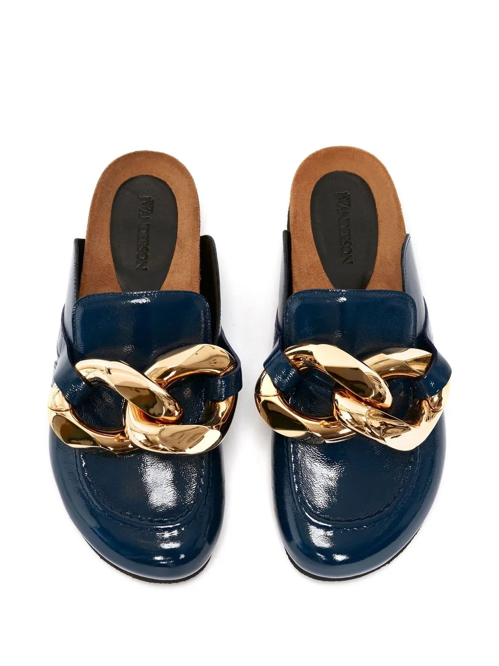 JW Anderson Chain Leather Loafer Mules Farfetch
