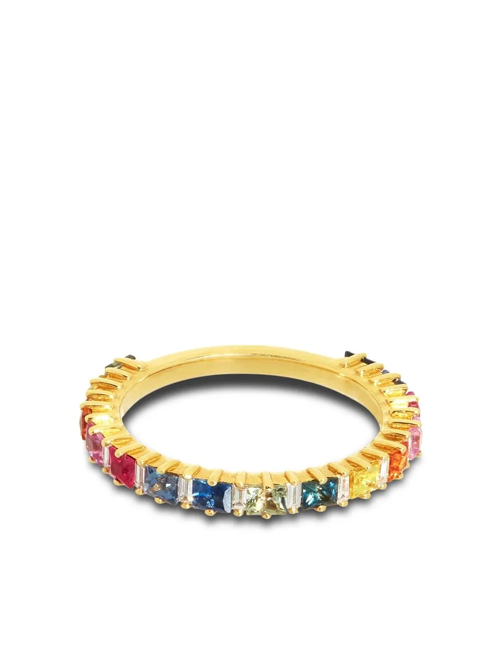 

Suzanne Kalan anillo en oro amarillo de 18kt con diamantes y zafiro - Dorado