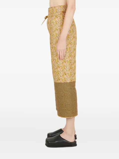 Toogood floral-pattern quilted trousers