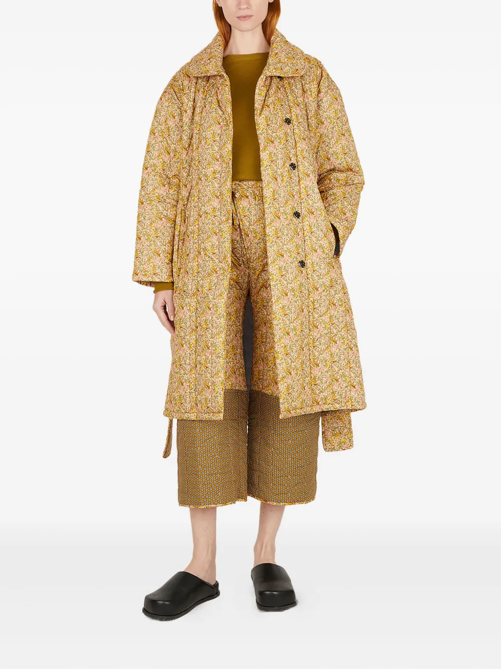 Toogood floral-pattern quilted trousers | Cropped Pants | Image 2