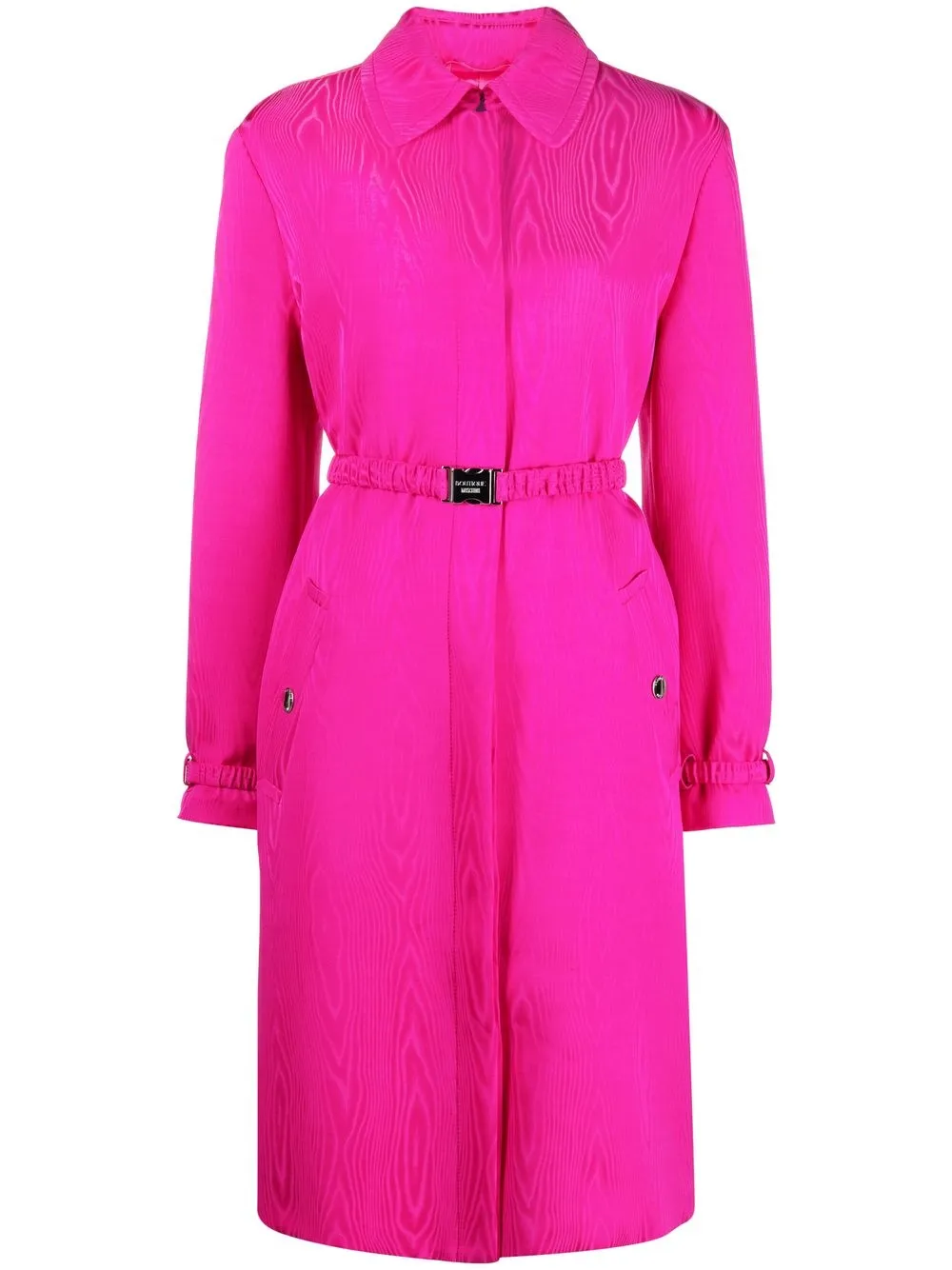 

Boutique Moschino belted tailored coat - Pink