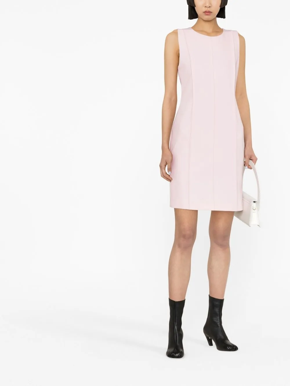 Boutique Moschino Mouwloze mini-jurk - Roze