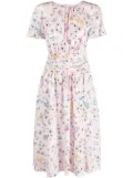 Boutique Moschino graphic-print dress - Pink
