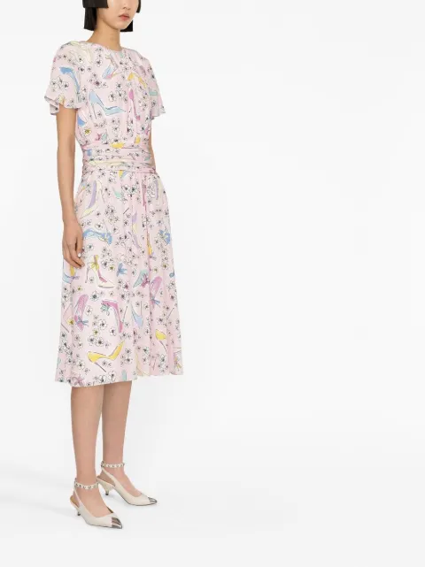 Boutique Moschino graphic-print dress A04361140 - 2