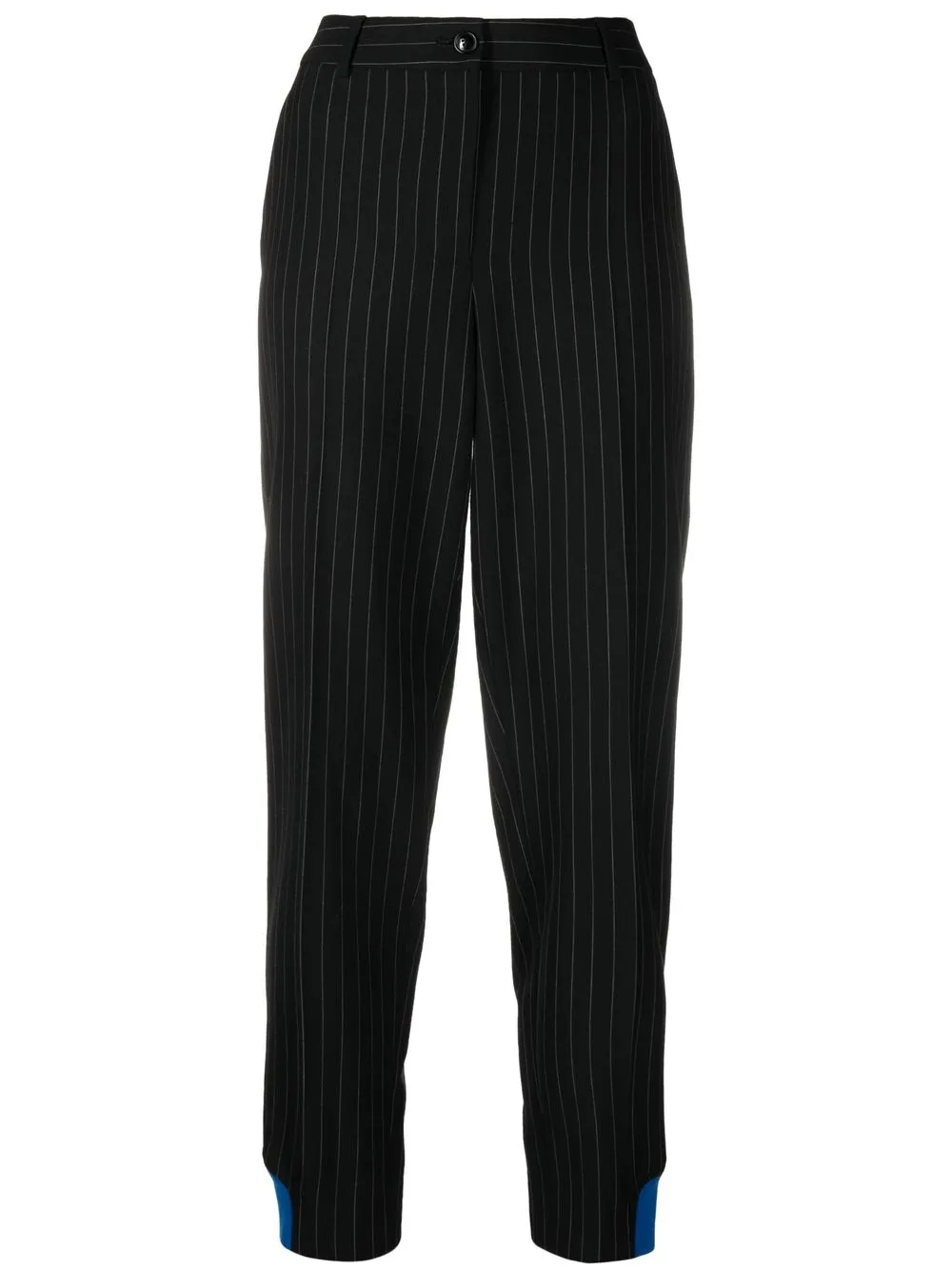 

Boutique Moschino pantalones a rayas diplomáticas - Negro