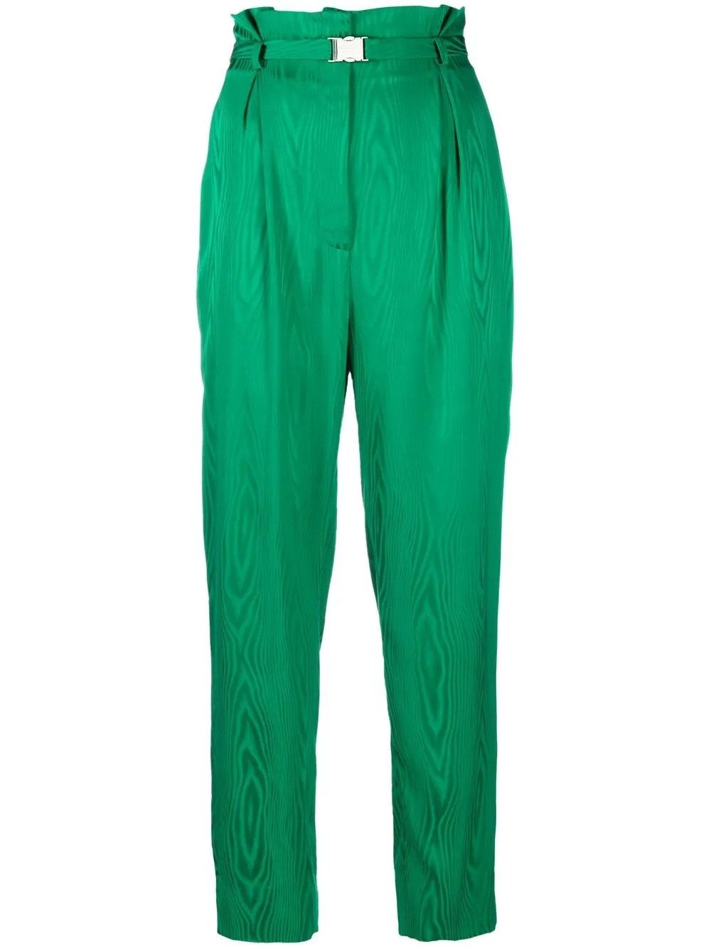 

Boutique Moschino high-waisted straight-leg trousers - Green