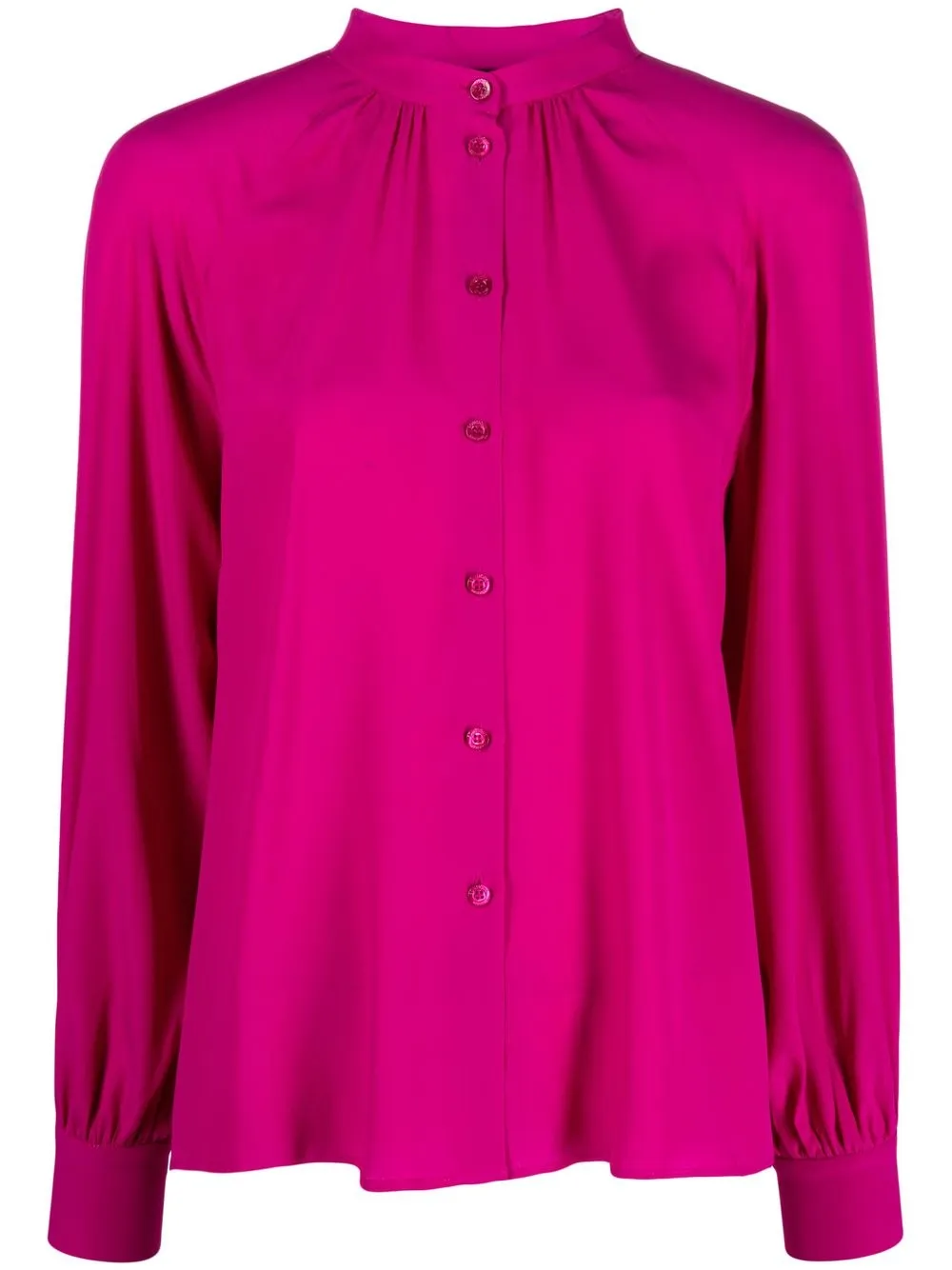

Boutique Moschino ruched-detail shirt - Pink