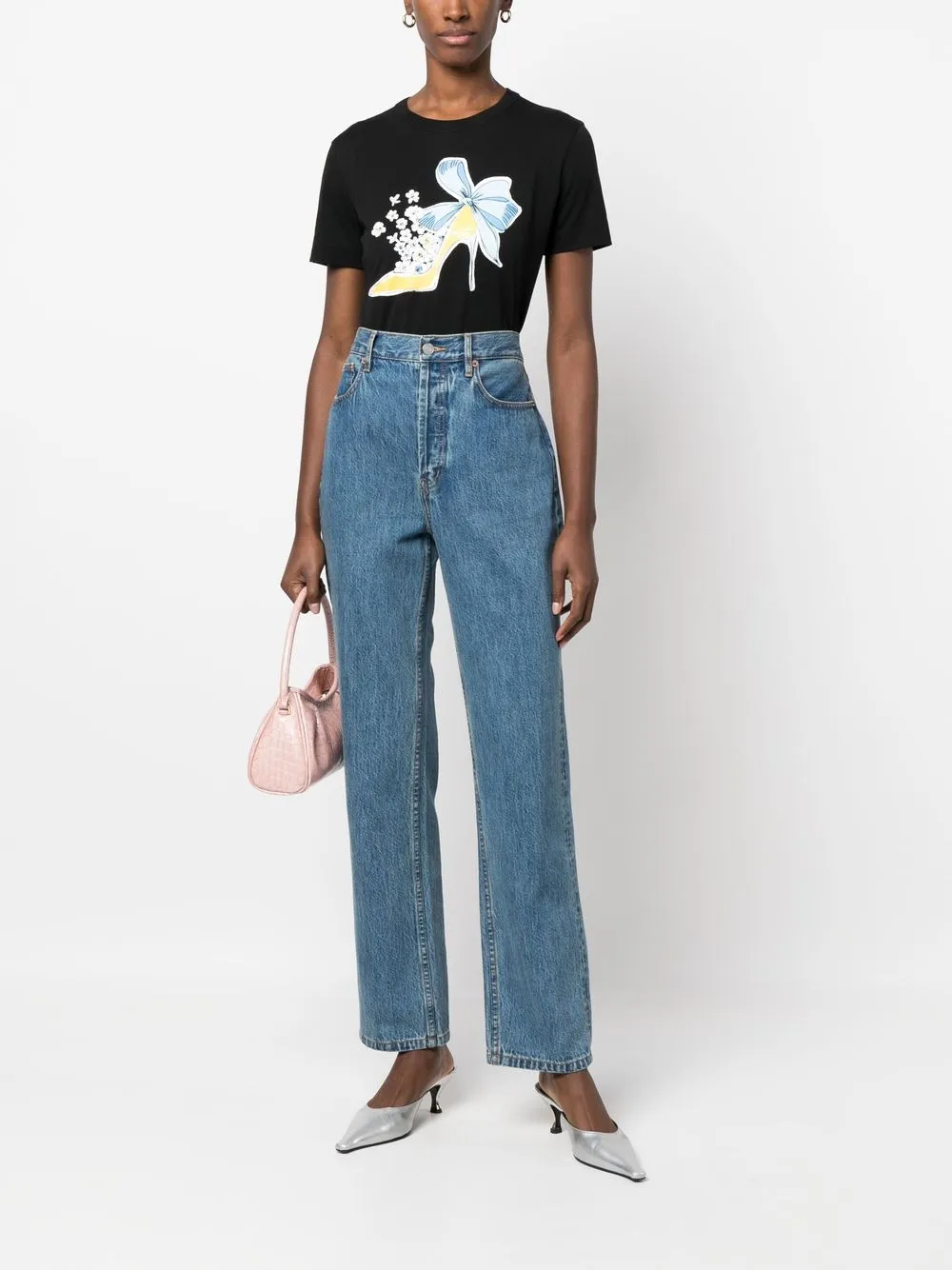 Boutique Moschino T-shirt met grafische print - Zwart