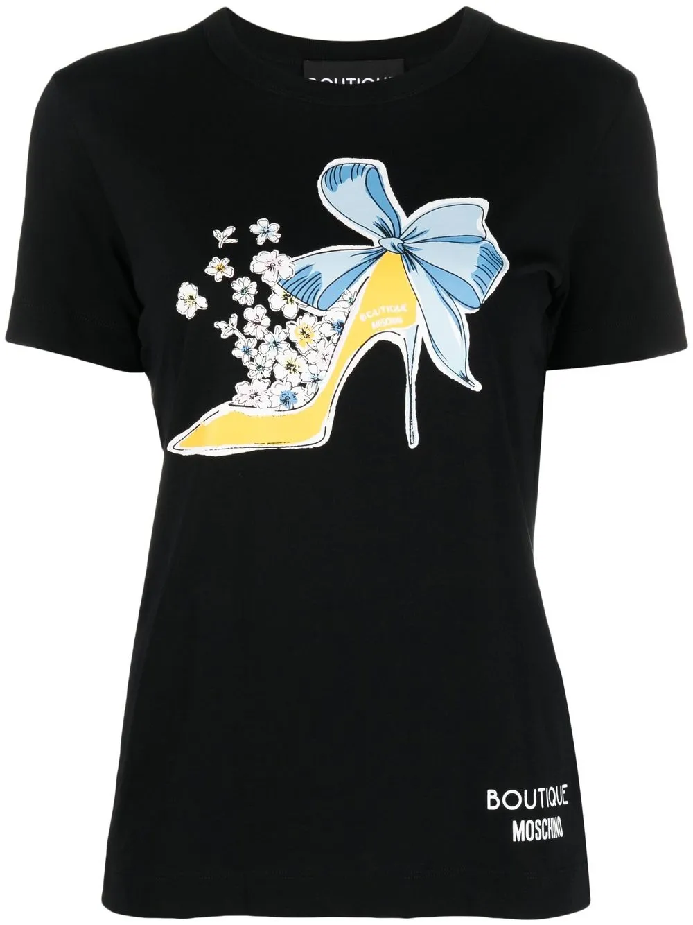 

Boutique Moschino graphic-print short-sleeved T-shirt - Black