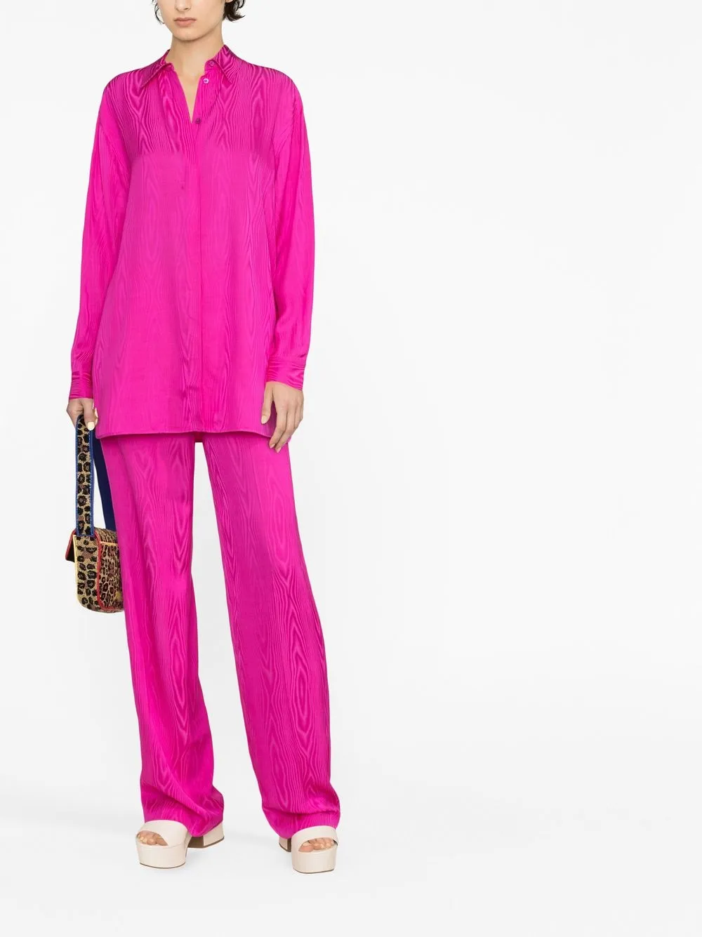 Boutique Moschino Blouse met ceintuur - Roze