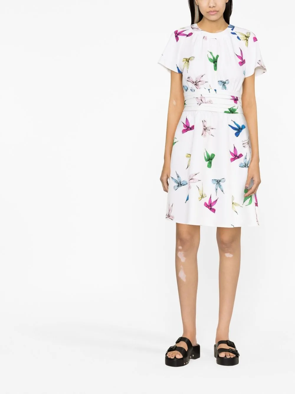 Boutique Moschino Jurk met strikdetail - Wit