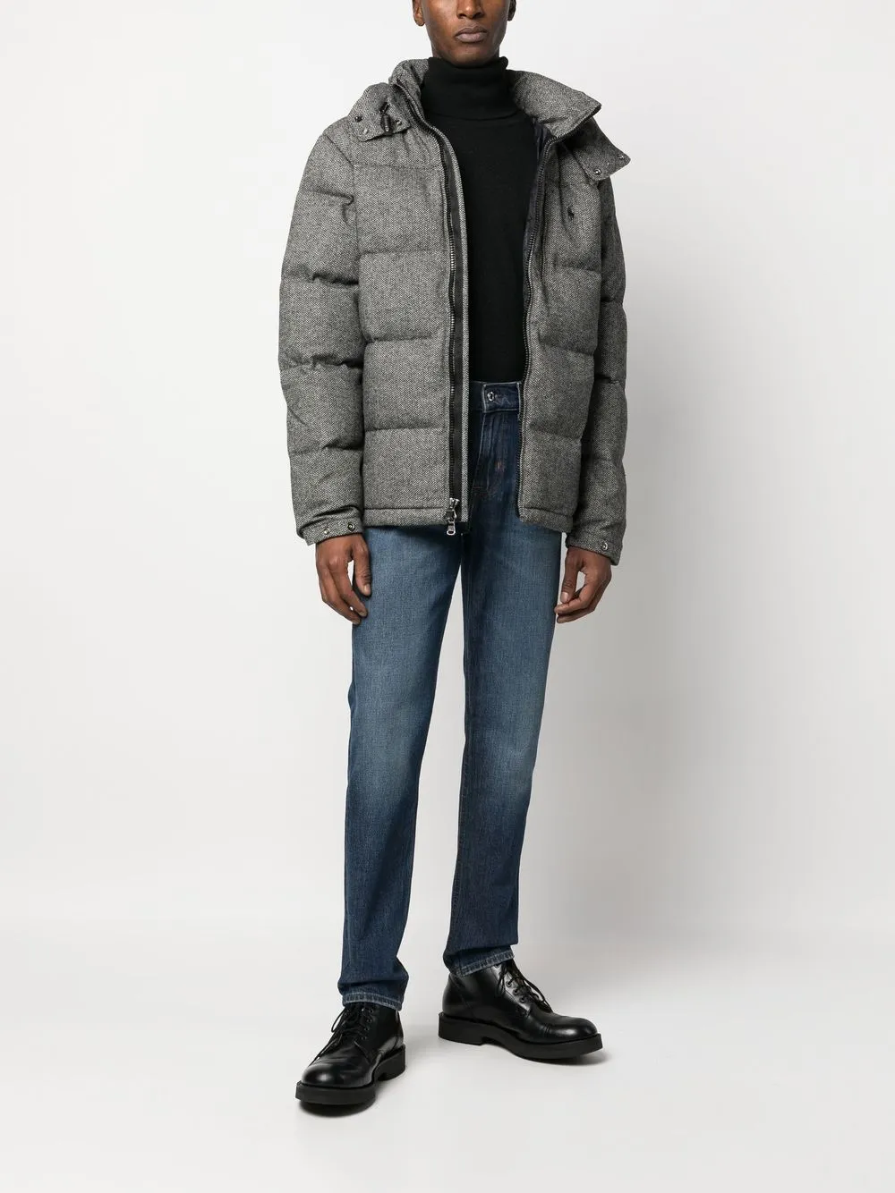 Polo Ralph Lauren Donsjas met capuchon - Zwart