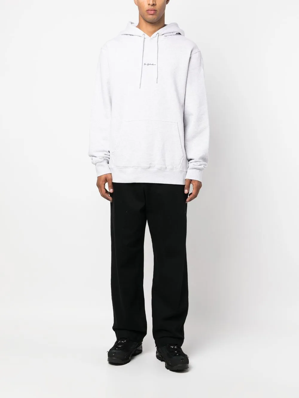 Han Kjøbenhavn Hoodie met logoprint - Grijs
