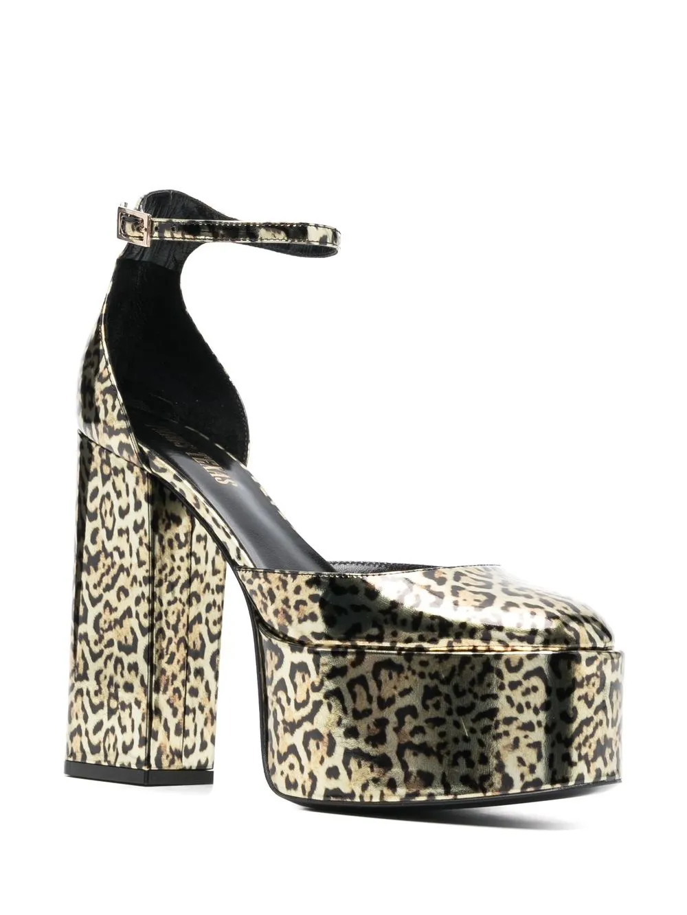 Paris Texas Sandalen met luipaardprint - Bruin