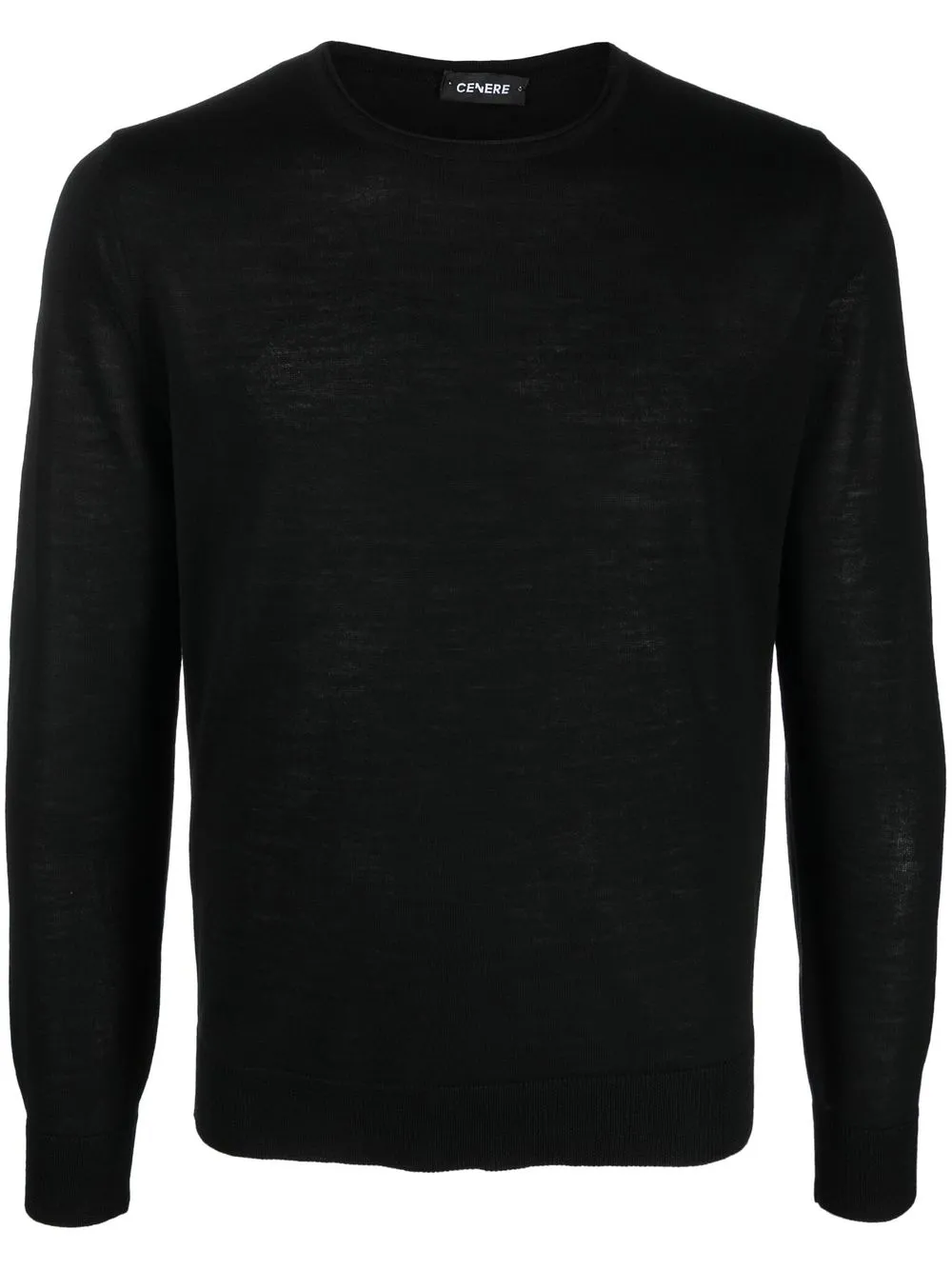 

Cenere GB merino-wool knit top - Black