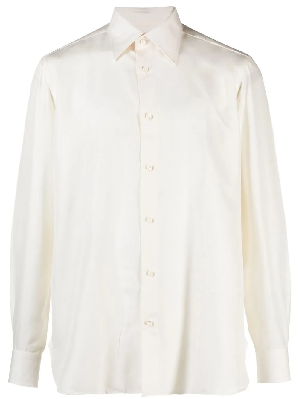 

Giuliva Heritage camisa de seda con botones - Blanco